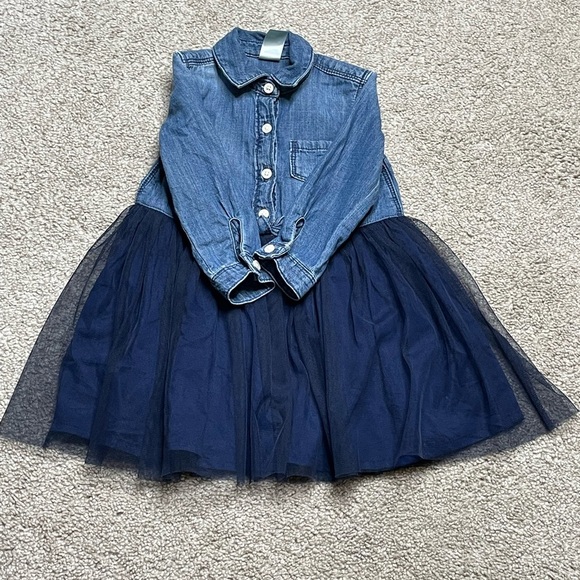 OshKosh B’Gosh Tulle Long Jean Dress - Picture 3 of 6